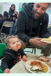 Leagh's husband and child