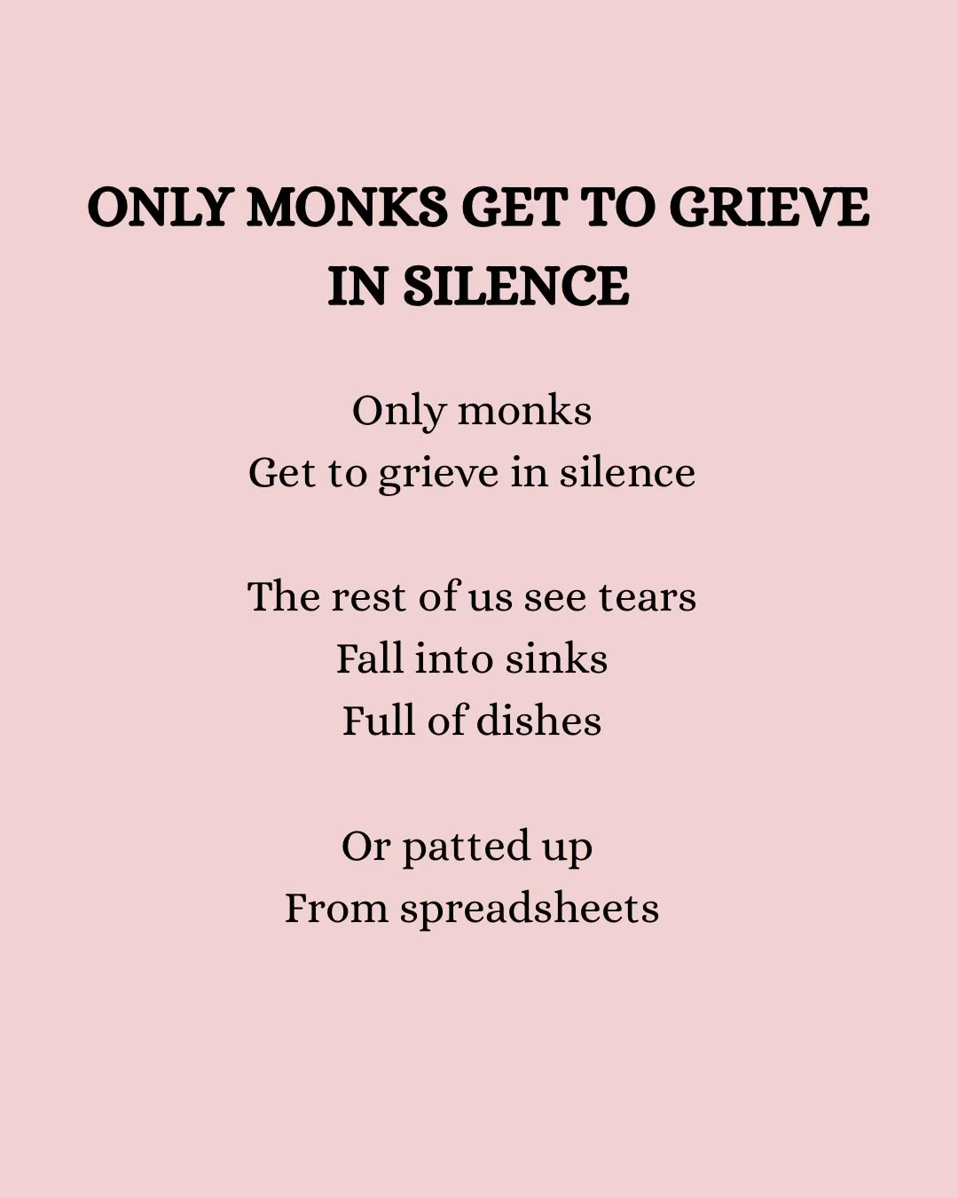 *Trigger warning- A poem about grief - skip this post if today is not the day to go deep on this. 🙏🏼🙏🏼🙏🏼

I wrote the above during a period of profound grief over multiple losses. I very much wanted to disappear at that time so I could feel. To