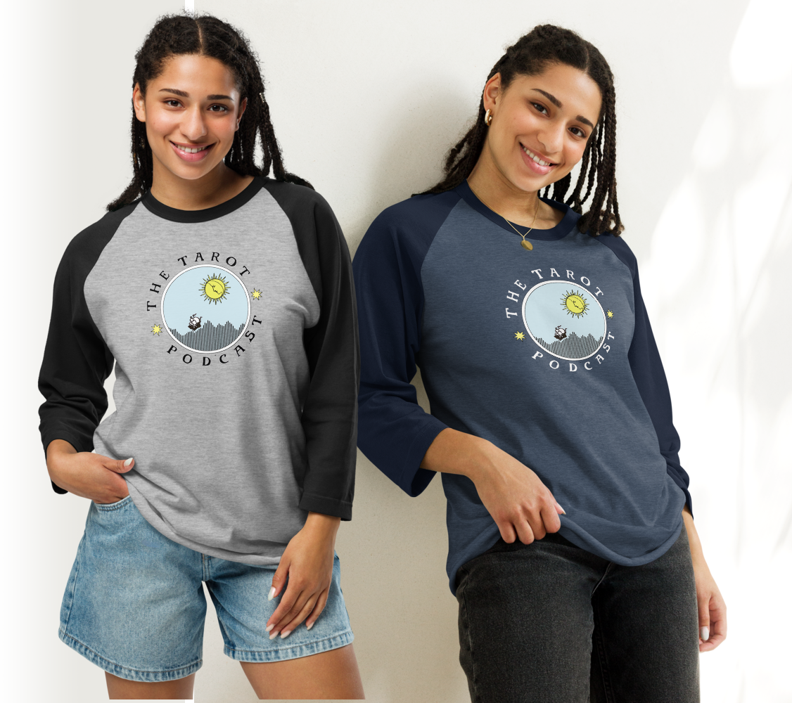 The Tarot Podcast baseball tee
