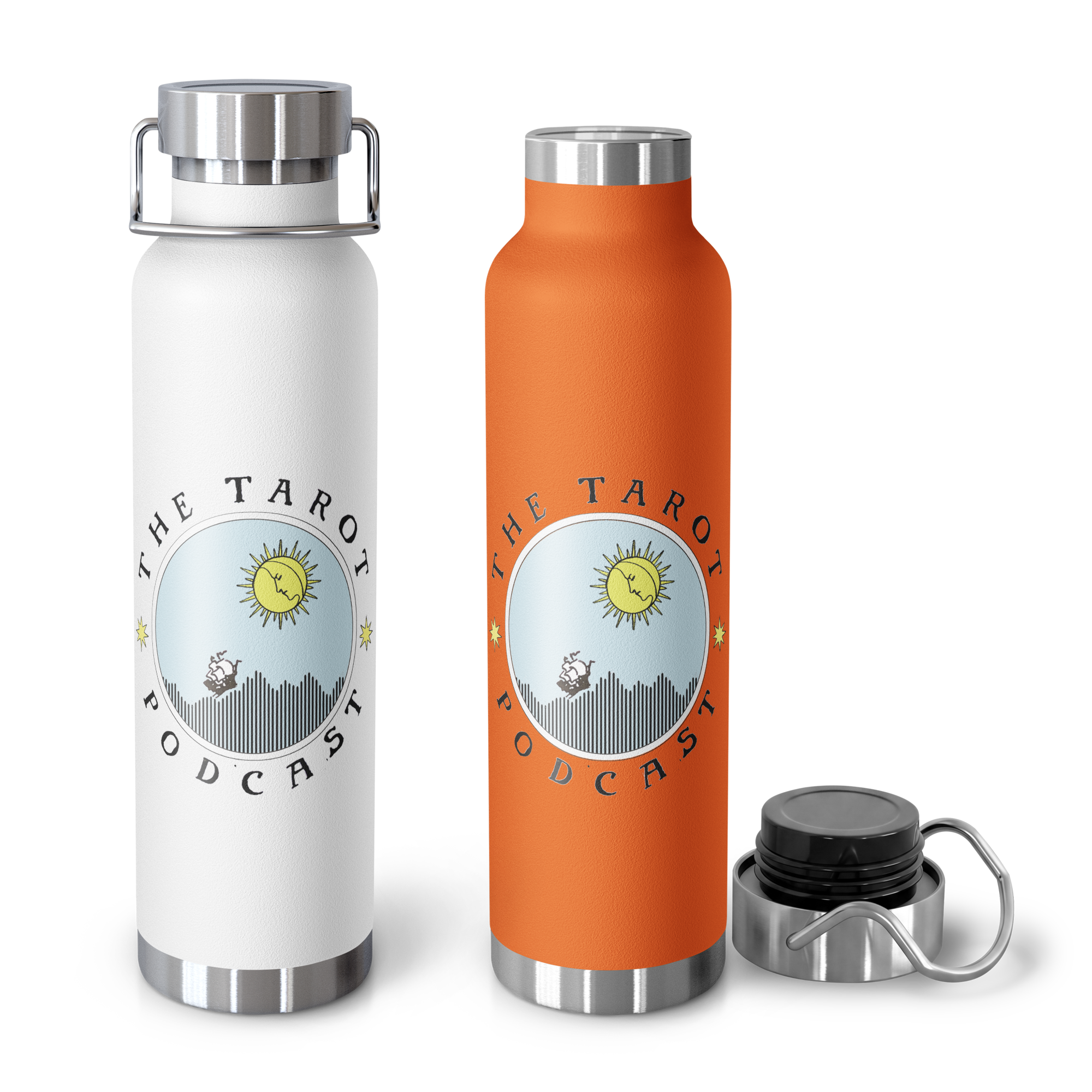The Tarot Podcast deluxe copper thermos