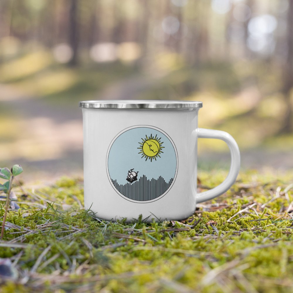The Tarot Podcast 8 oz enamel mug