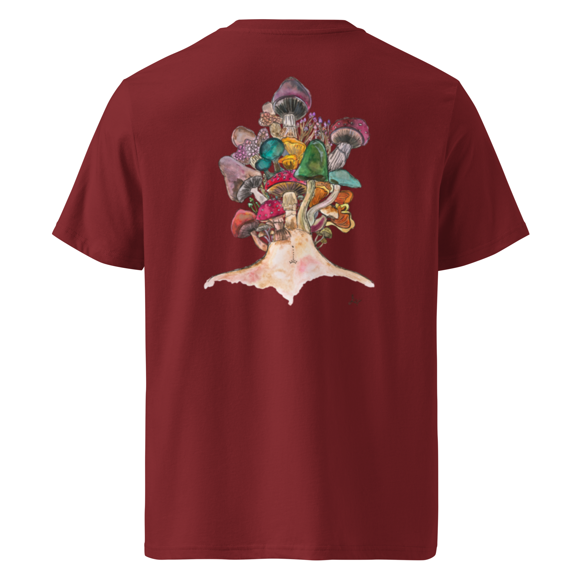 unisex-organic-ribbed-neck-t-shirt-burgundy-back-6867007fd31d8.png