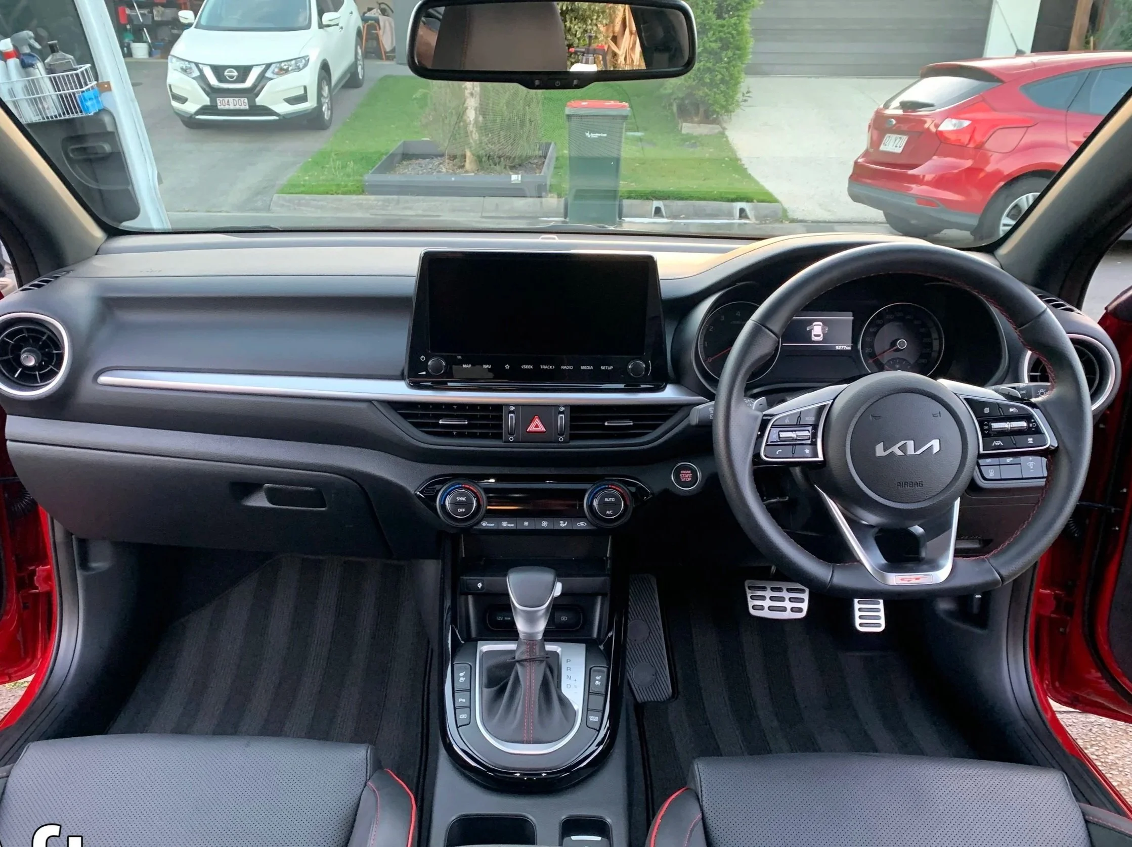 Kia interior after professional car detailing in Noosa