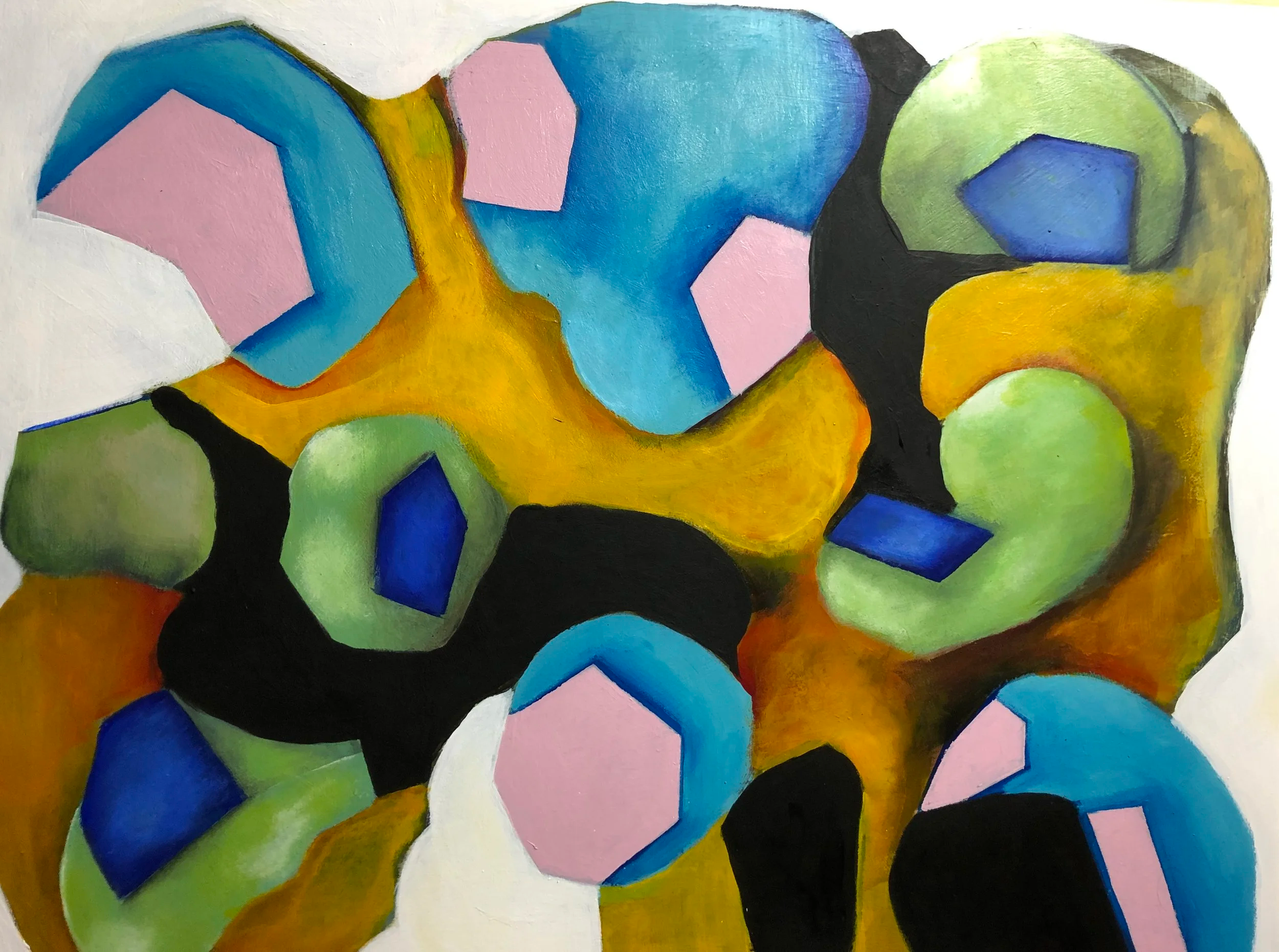 In the Belly of the Whale, 2021, 55cm x 43cm, acrylic on plywood, private collection 