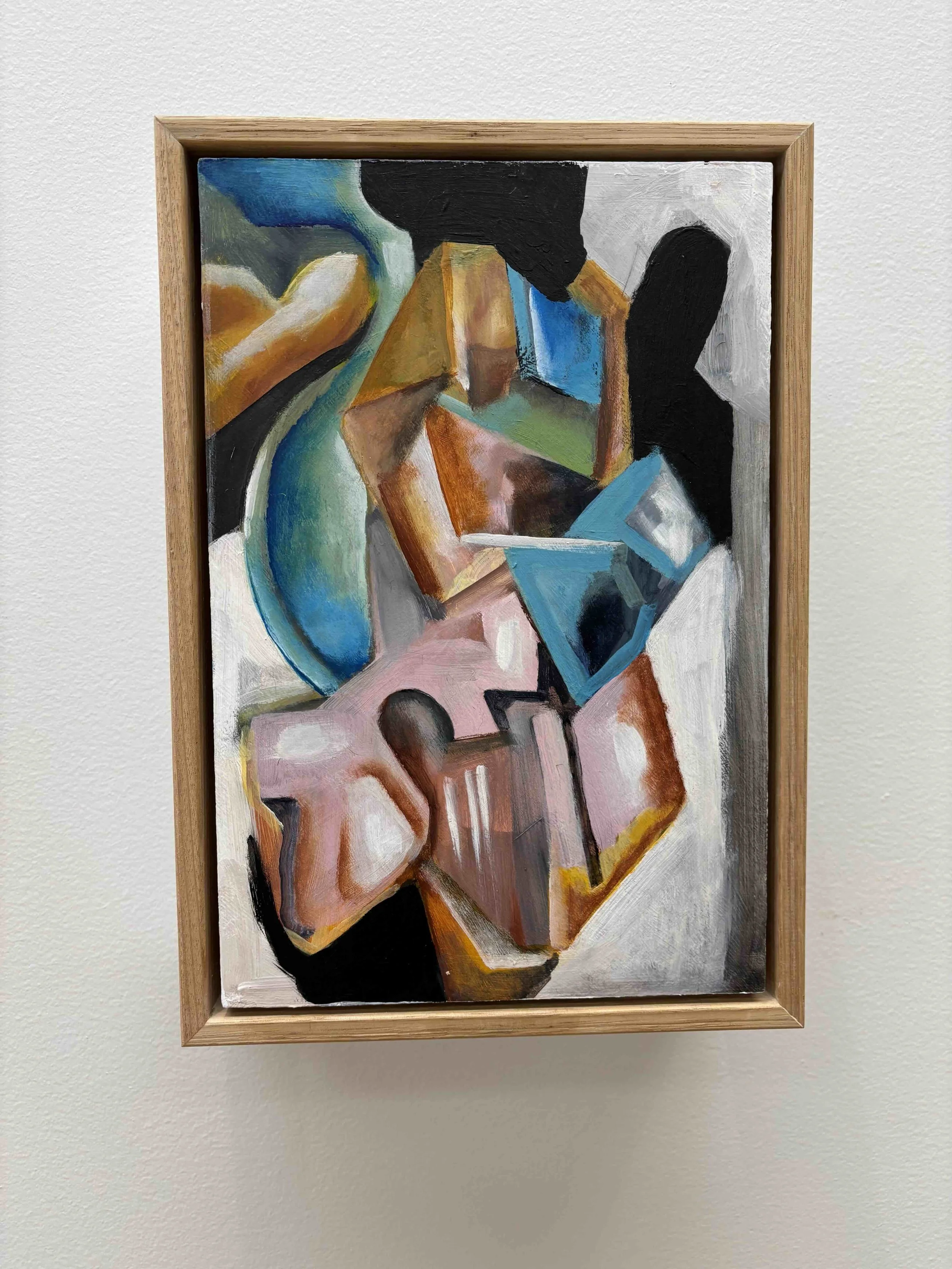 Joel, 2025, acrylic on birchwood, 23cm x 32cm