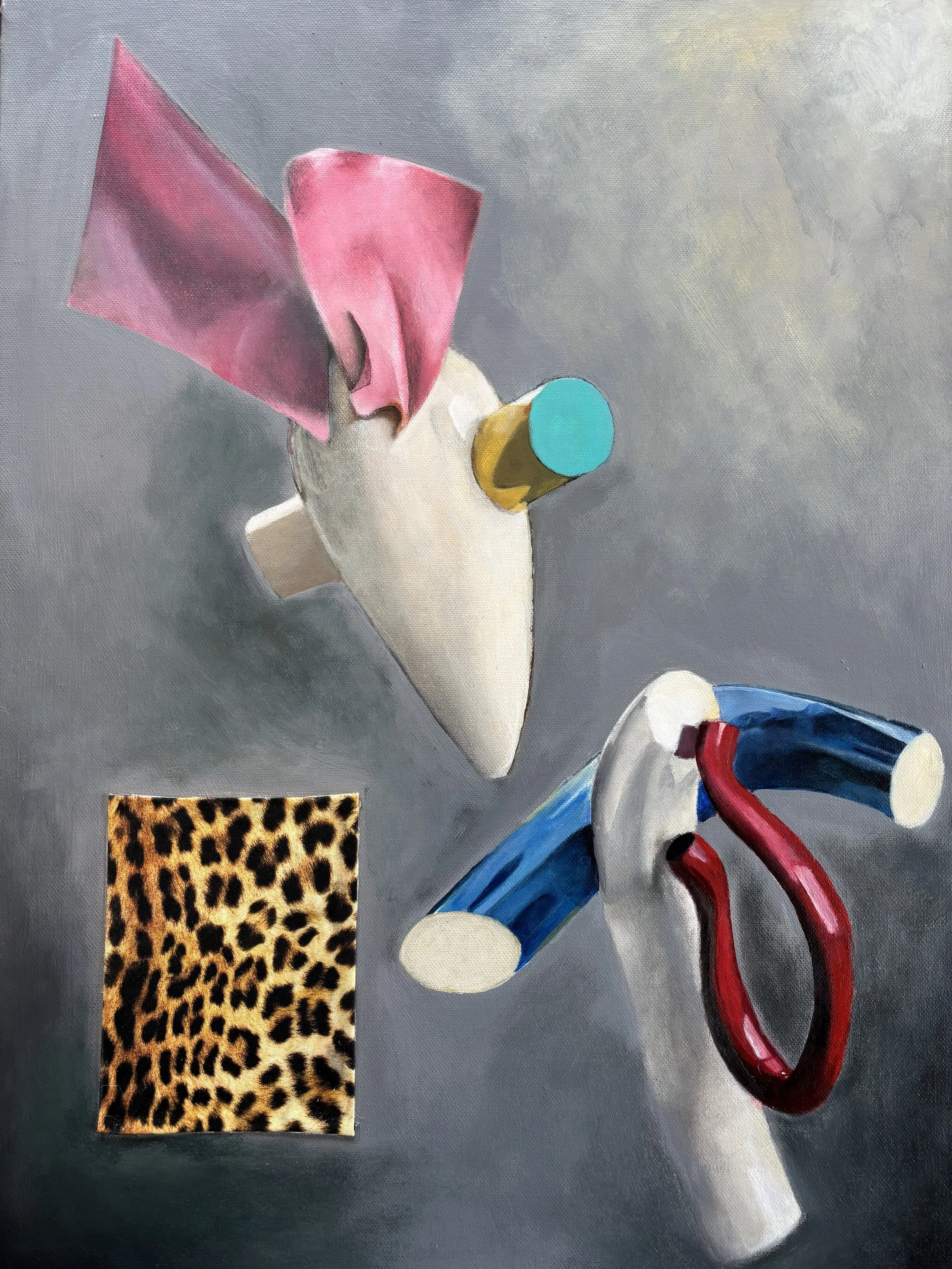 Bacchus & Ariane, 2025, acrylic on canvas, 45cm x 61cm