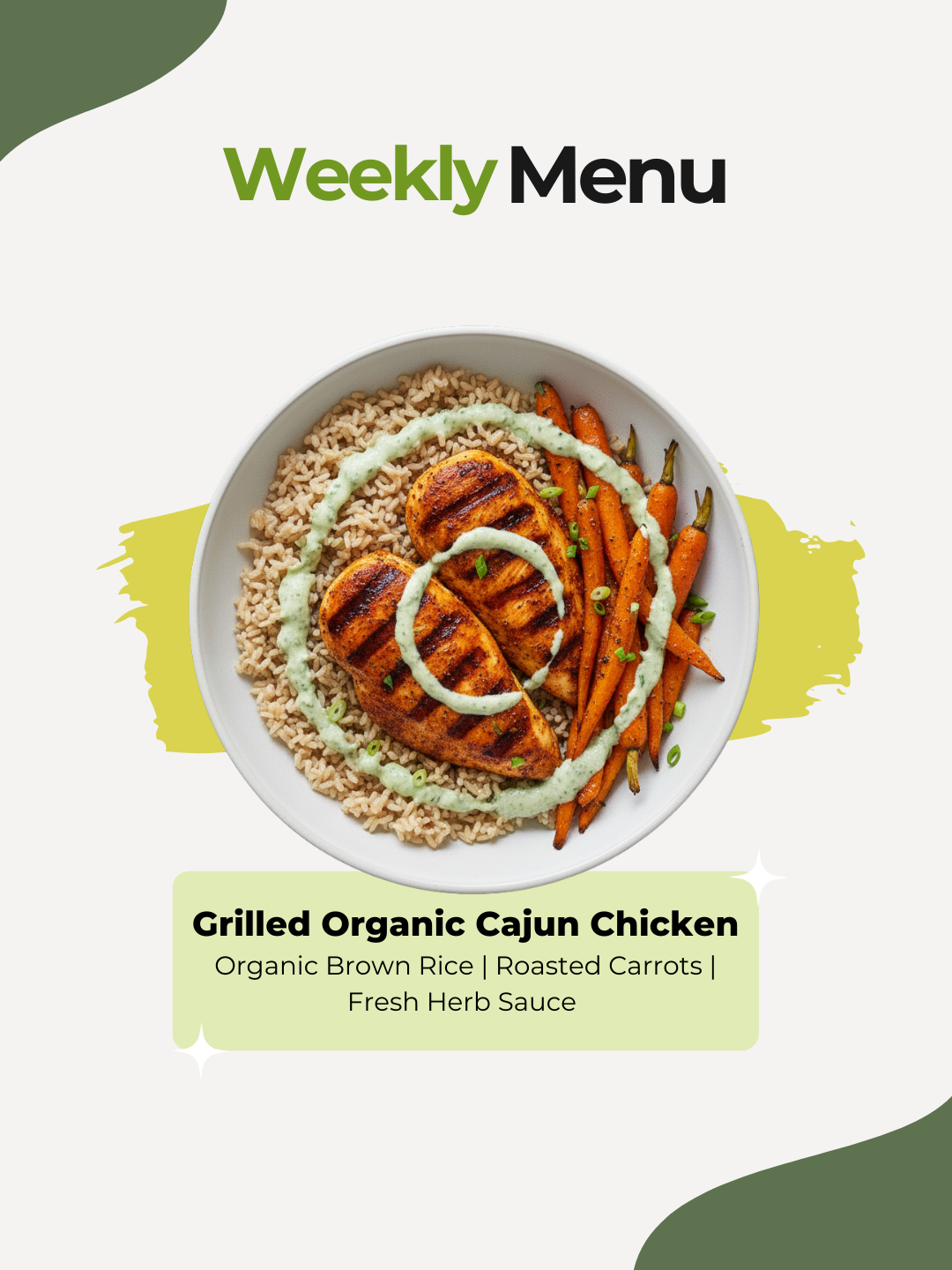 Grilled Organic Cajun Chicken