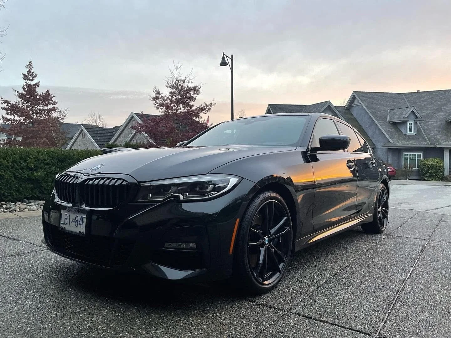 BMW sedan with deep gloss finish from stage 2 paint correction