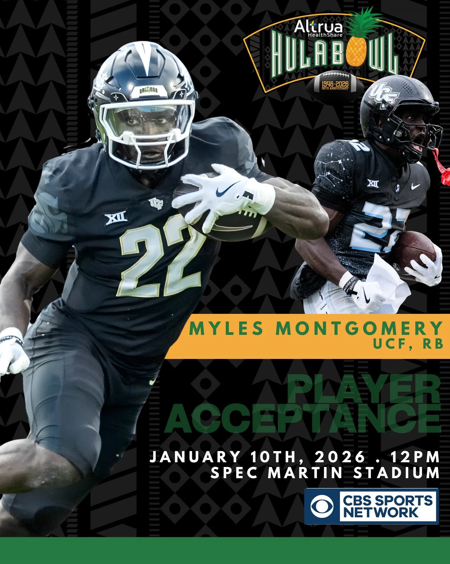 Next stop: Hula Bowl!!! @datboymyles_ has officially accepted his invite to the 2026 Altrua HealthShare Hula Bowl All-Star Game!!