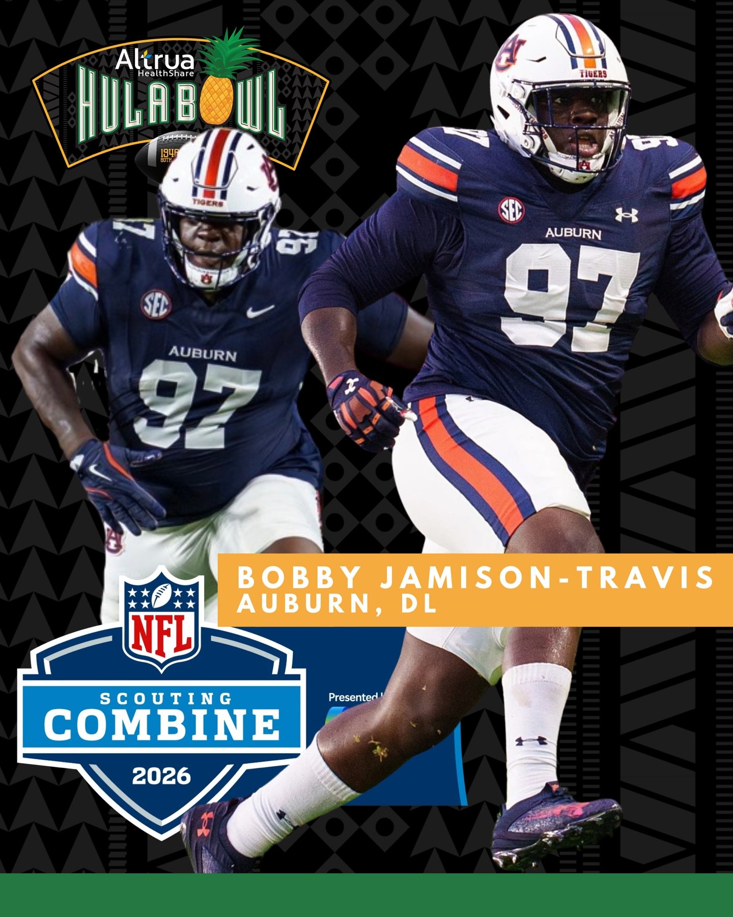 Good luck at the NFL Combine @bobby_travis1600