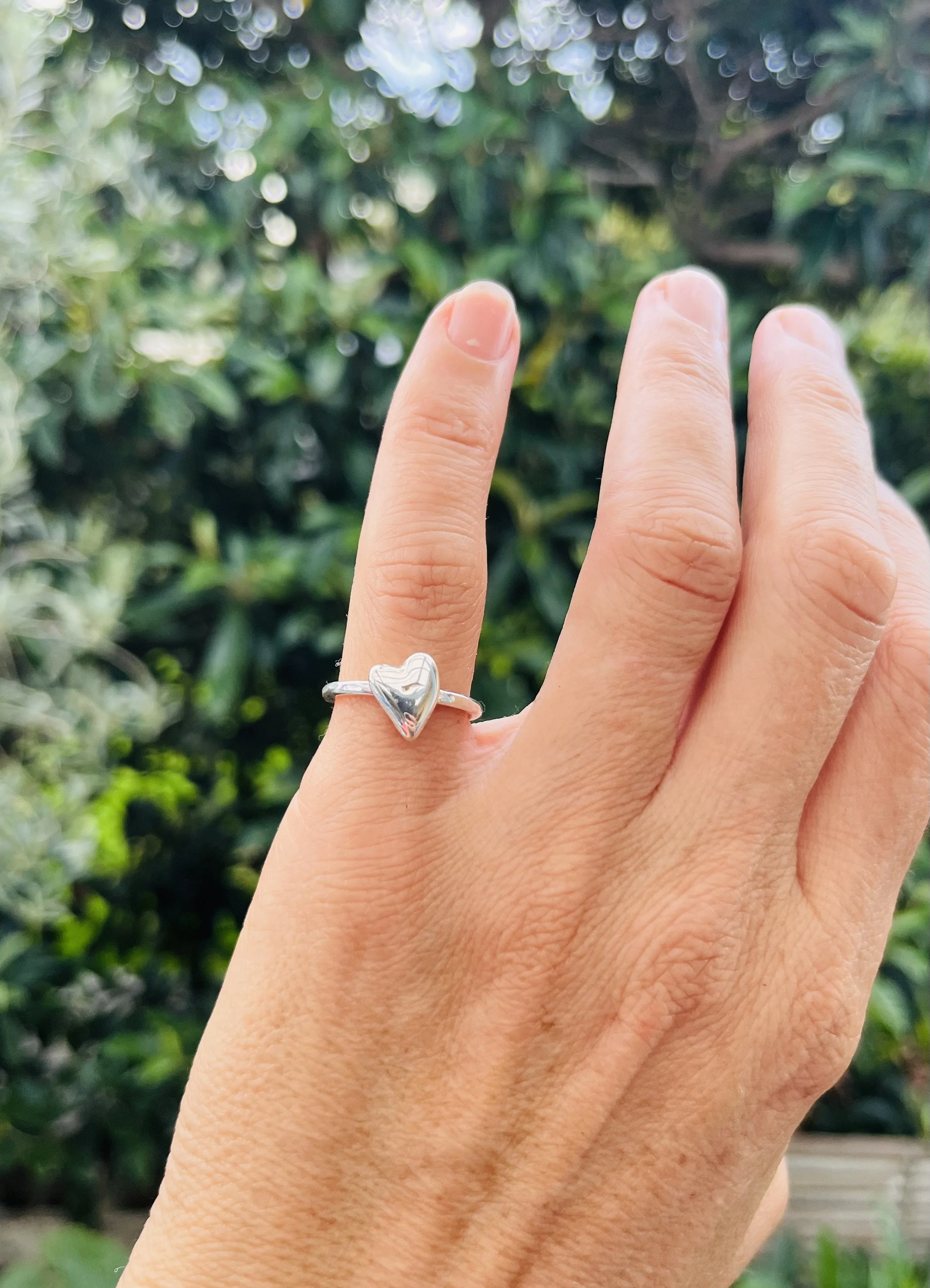 Silver Heart Ring #3