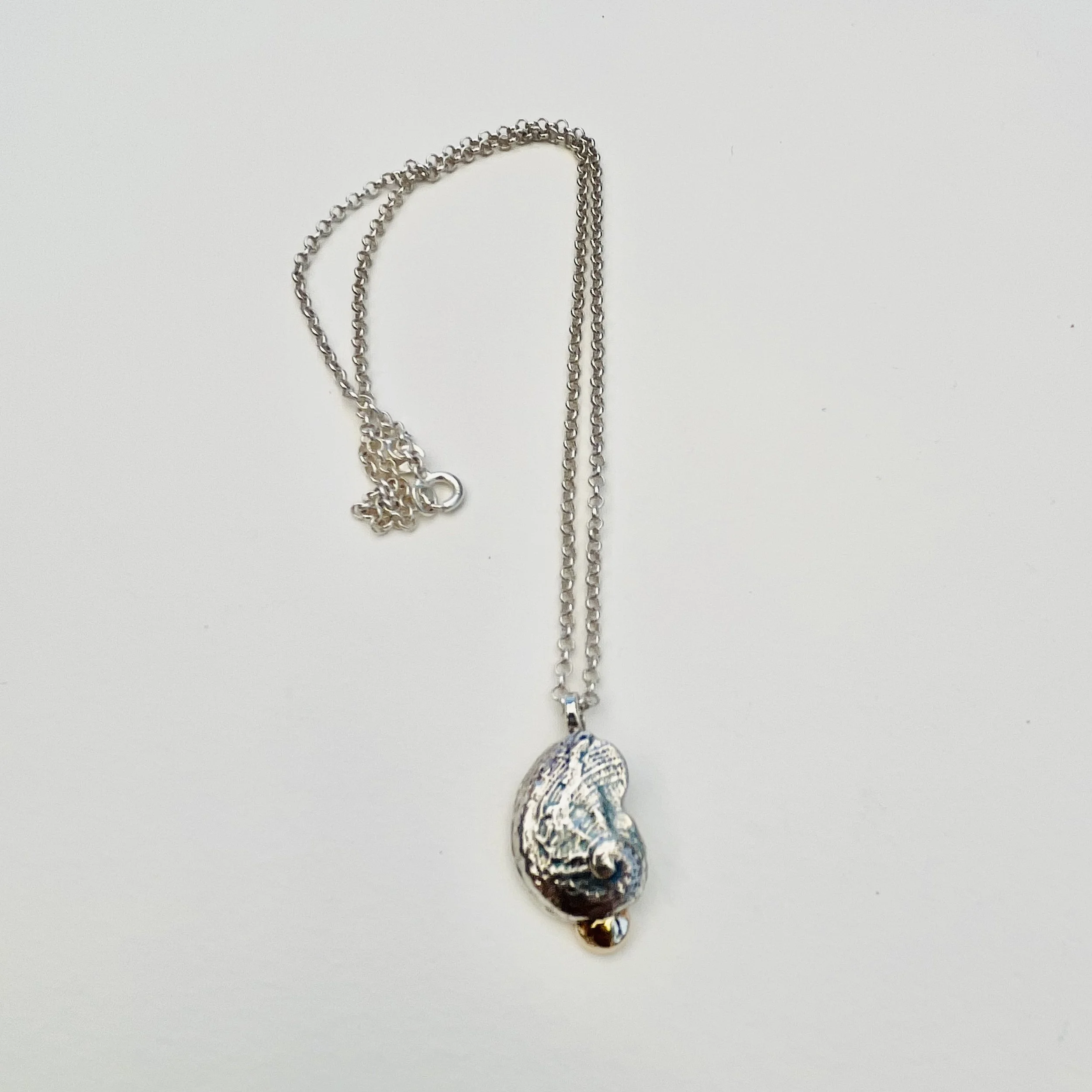 Silver Eurobodalla Abalone penadant with gold.jpeg