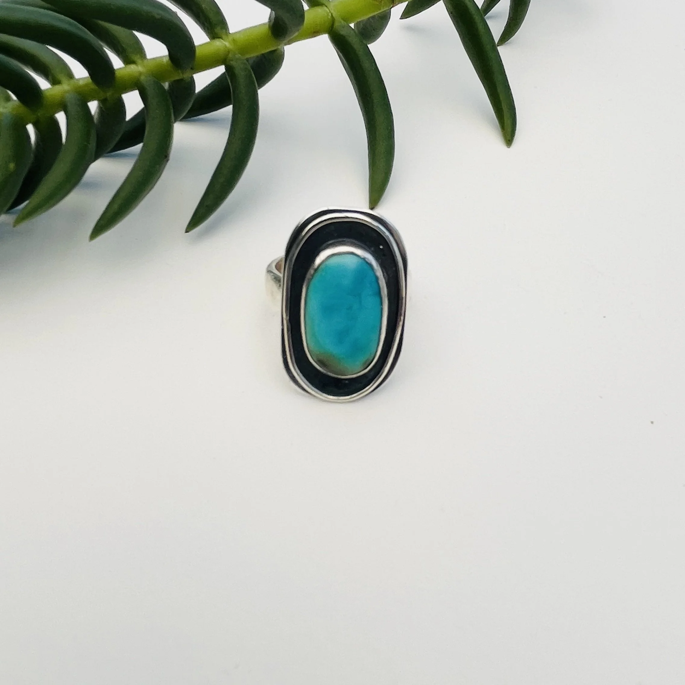 Turquoise Silver Ocean Ring.jpeg