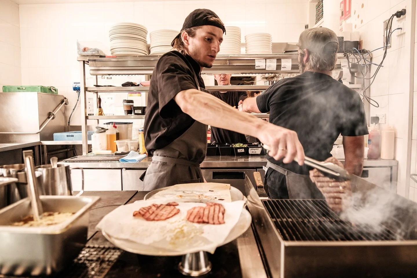 Where the magic happens&hellip;.

We have mouth watering sirloins, crunchy schnitzels (both chicken &amp; eggplant) and a pie floater that will stop you in your tracks.

Serving now for lunch, and ready to warm you up all weekend.

Get on down to The