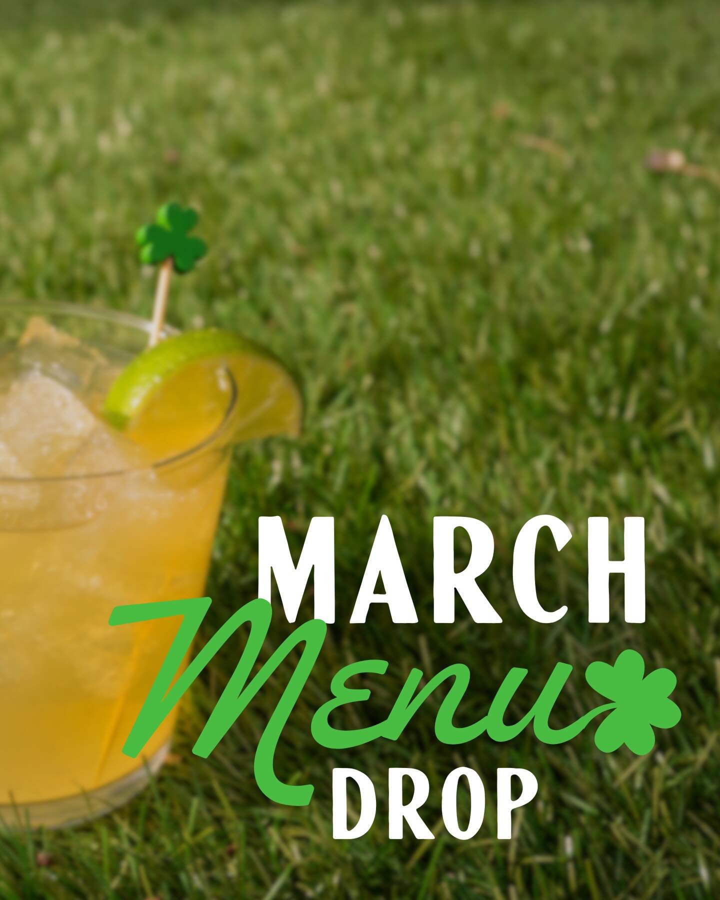 🍀 March Menu Drop 🍀

New drinks. New bites. Spring vibes.

Featuring our house Reuben, Chef Andy&rsquo;s corned beef plate, and fresh seasonal drinks perfect for the sunshine.