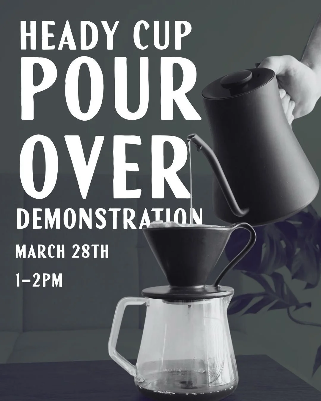 there&rsquo;s more in your cup than you think ☕️

join us with our coffee roaster @headycupcoffeeroasters for a pour over demonstration where you&rsquo;ll learn how to dial in your brew, explore new coffees, and discover tasting notes like citrus, ch