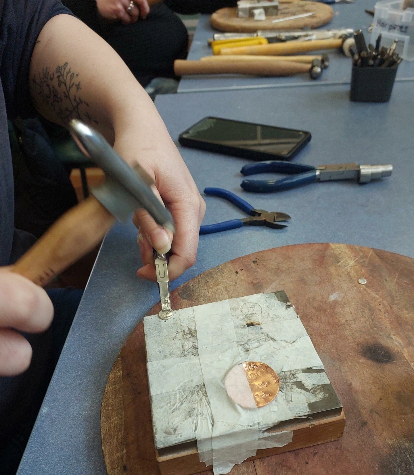 Classes are returning to Boxhill Arts Centre in December in their Forest Hill location. 

These are some of the creatives I met at a workshop in Boxhill earlier this year, and as you can see we had a lot of fun texturing and creating unique pieces of