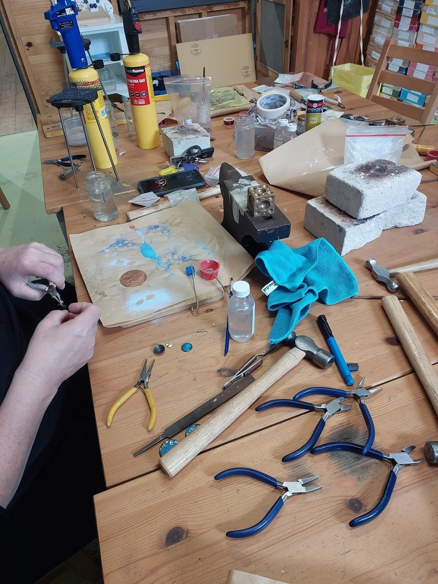 What would you create if you weren't scared of doing it wrong? 

- Would you mix bright bold colours?

- Would you experiment and play?

- Would you try something because it looks fun? 

As far as I am concerned there is no right or wrong in my studi