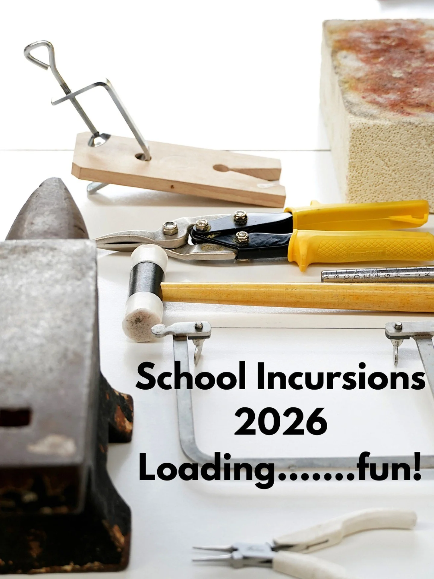 I have already run some great incursions and this year I am adding more - curriculum centred with the addition of fun. 

Medieval Metal Work for Primary School
Fidget Rings, Silver Rings and beginners silver smithing for Secondary Schools
Home school