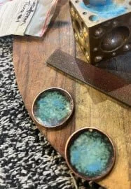 Colourful enamel earrings