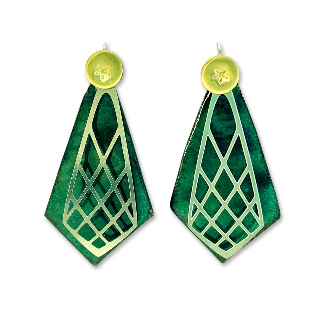 go-do-good-sarah-munnings-collaboration-Christmas-tree-enamel-earrings-on-white.jpeg