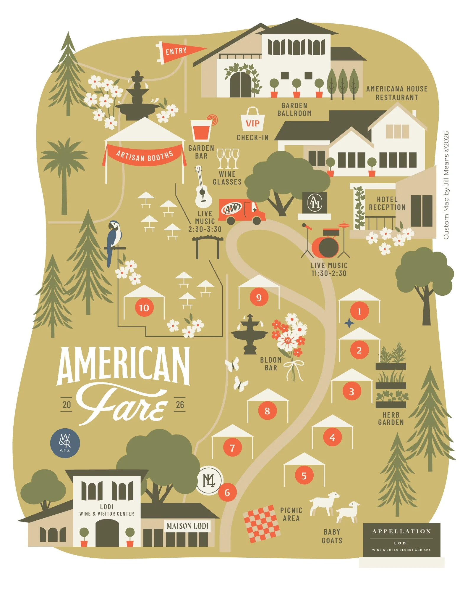 Custom map for American Fare
