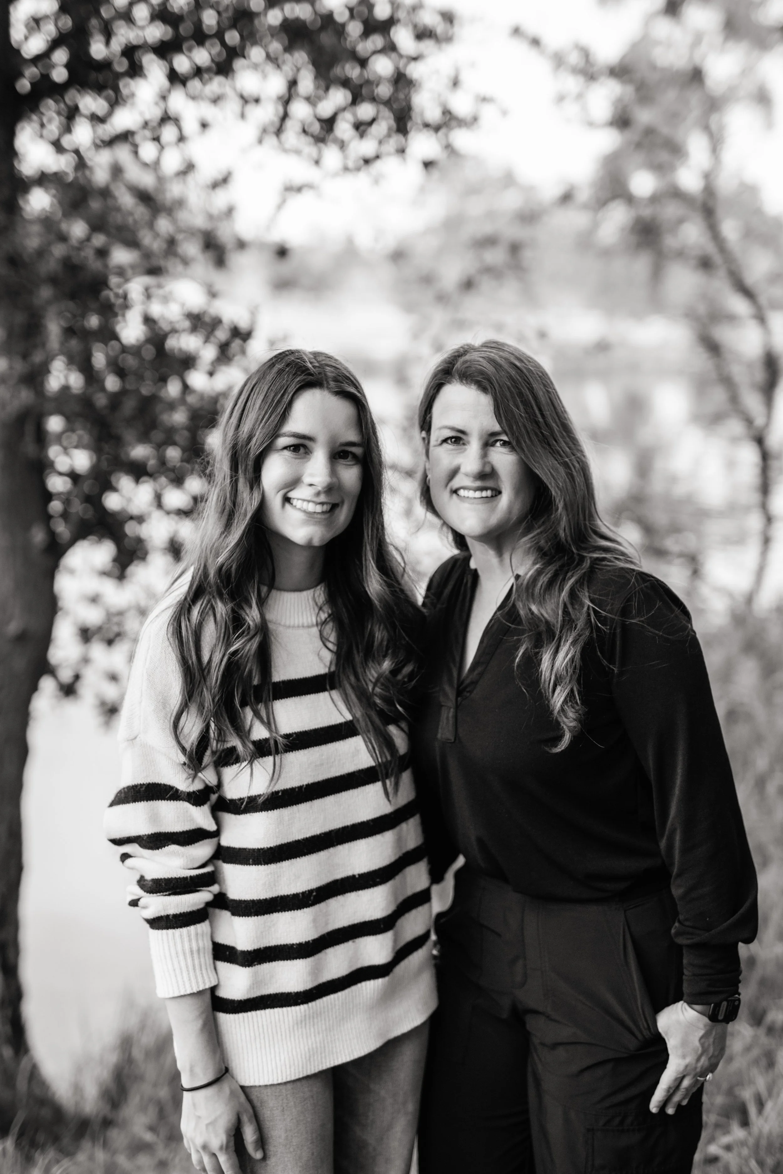 Mother and Daughter in natural Lodi California setting