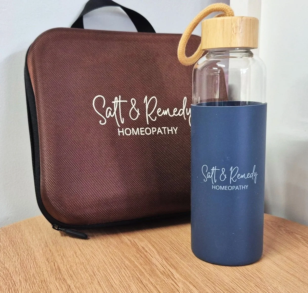 Salt & Remedy Glass Water Bottle