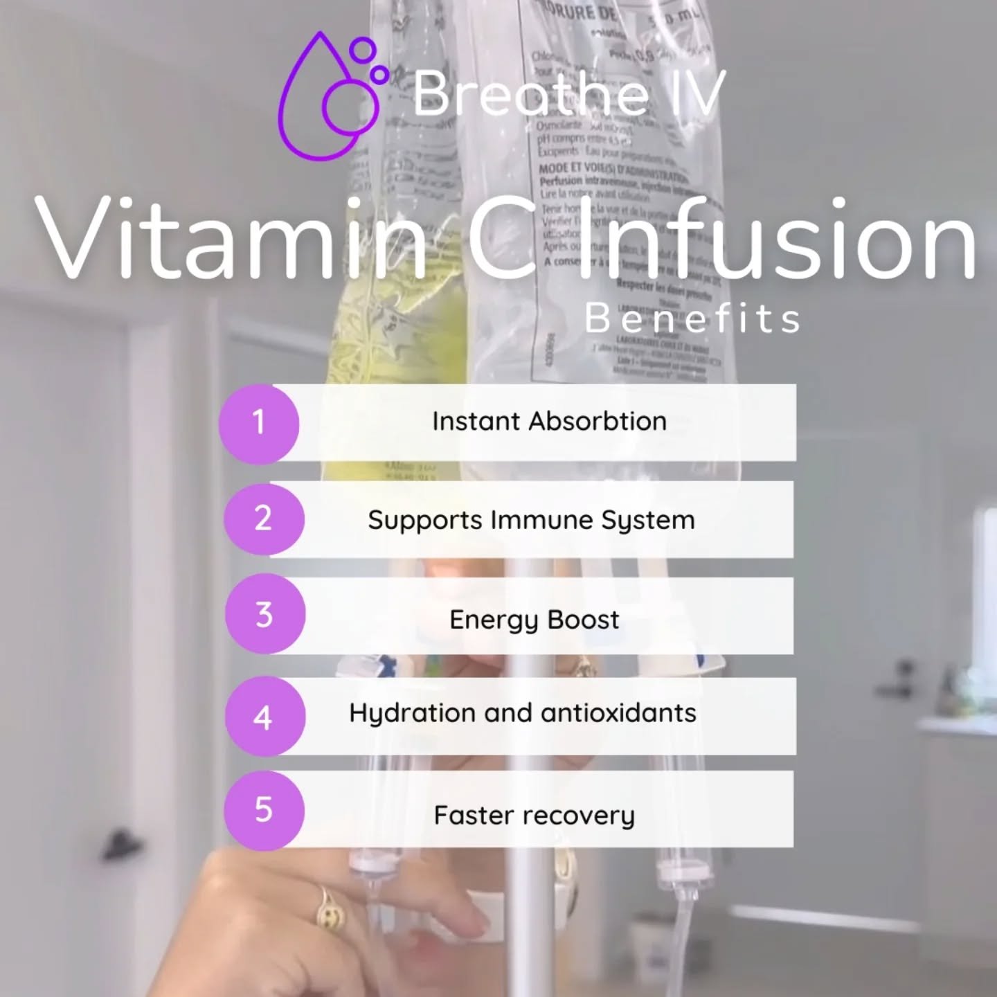 🤒 SPEAKING OF COLD AND FLU SEASON.....
Our Vitamin C infusions deliver this powerful nutrient directly to your bloodstream for maximum absorption and benefits! 💉🍊
Why choose IV over oral supplements? When taken by mouth, your body only absorbs a