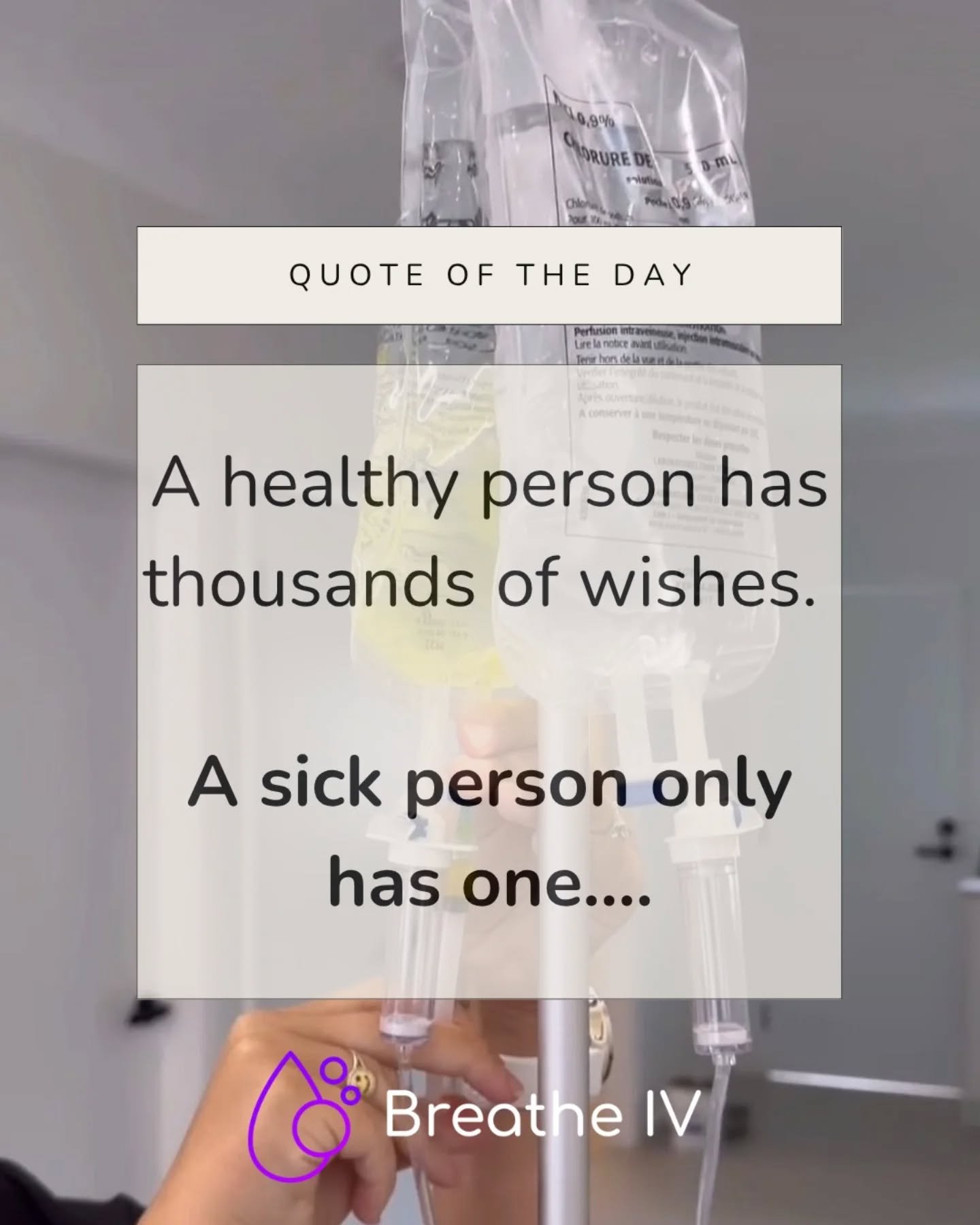 Makes you think doesn't it 🤔
I'm sure we've all had those moments when we are in the peak of an illness wondering if we are ever going to get better....it sucks, you feel hopeless. Unfortunately for some, their 'illness' may be chronic or incurabl