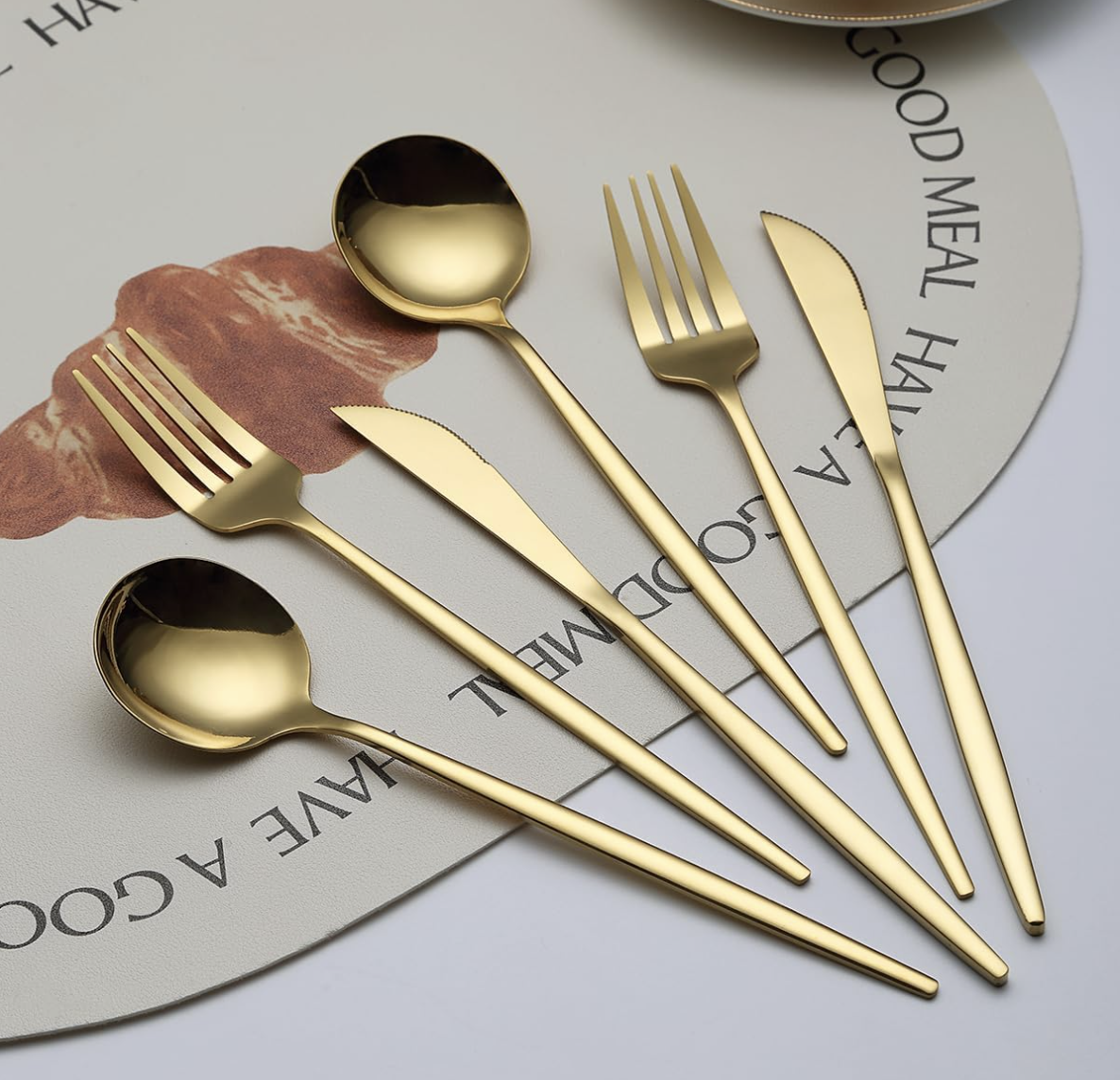 Gold Stainless Steel Silverware