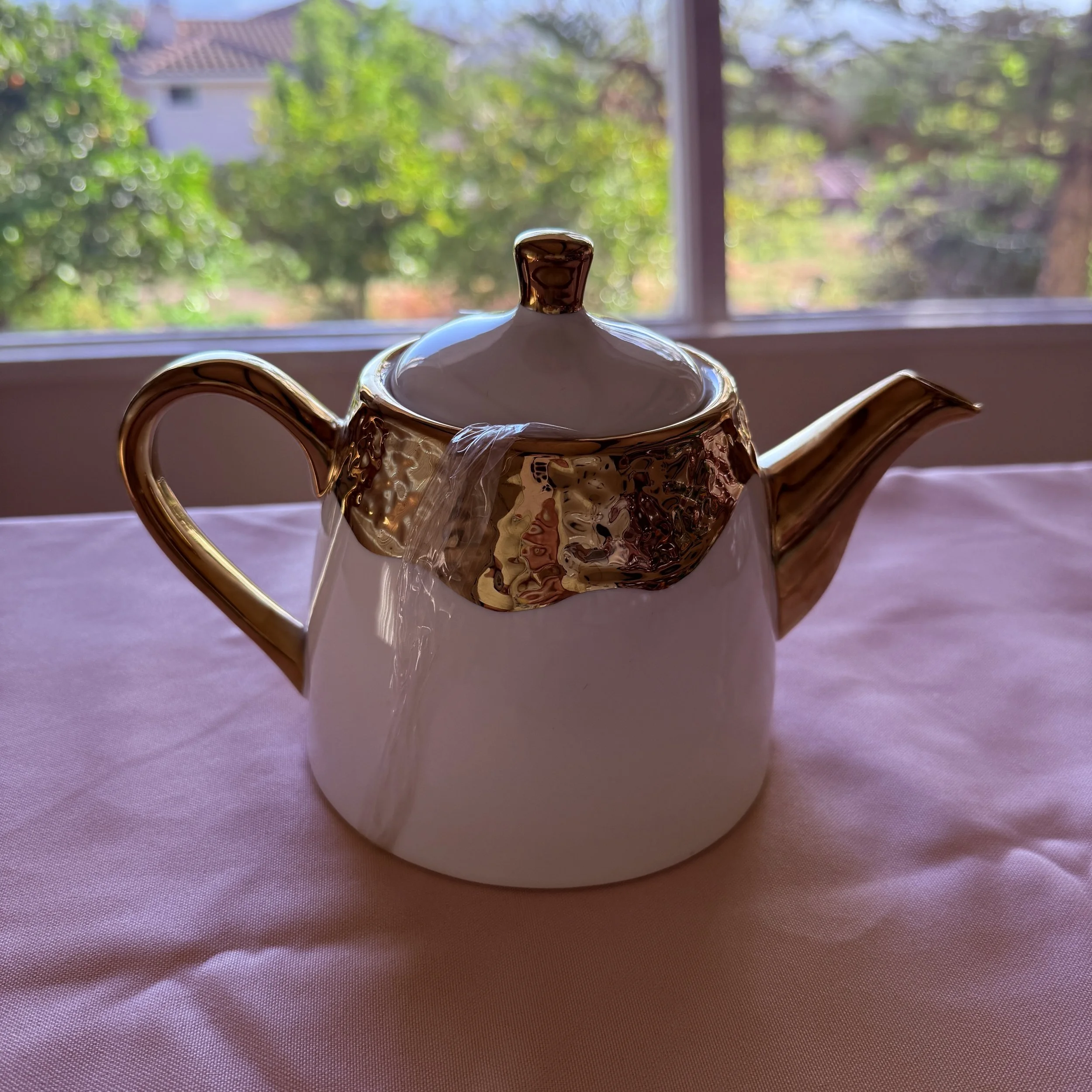 Gold & Ivory Teapot