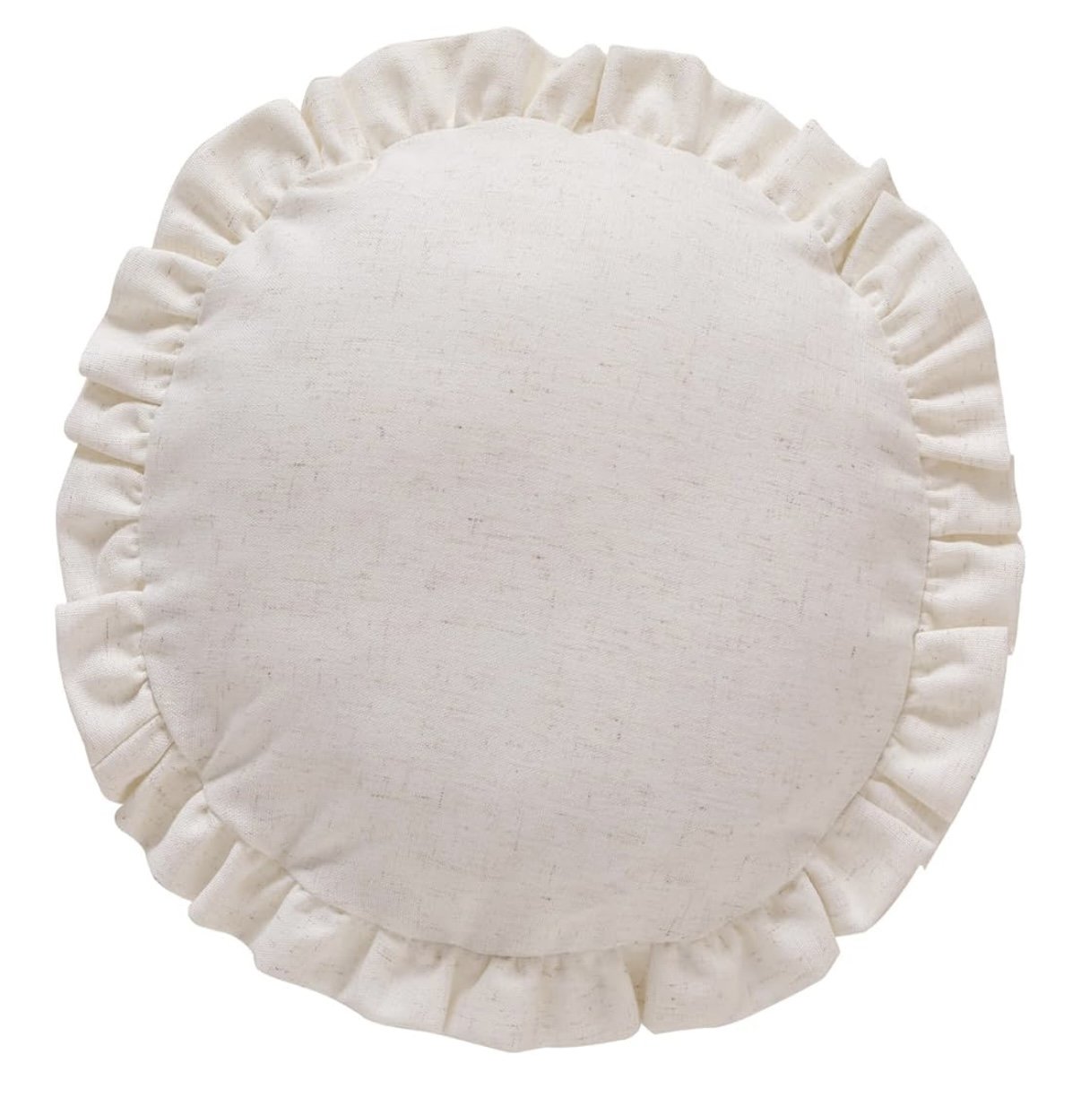 Ivory Round 16" Floor Cushion