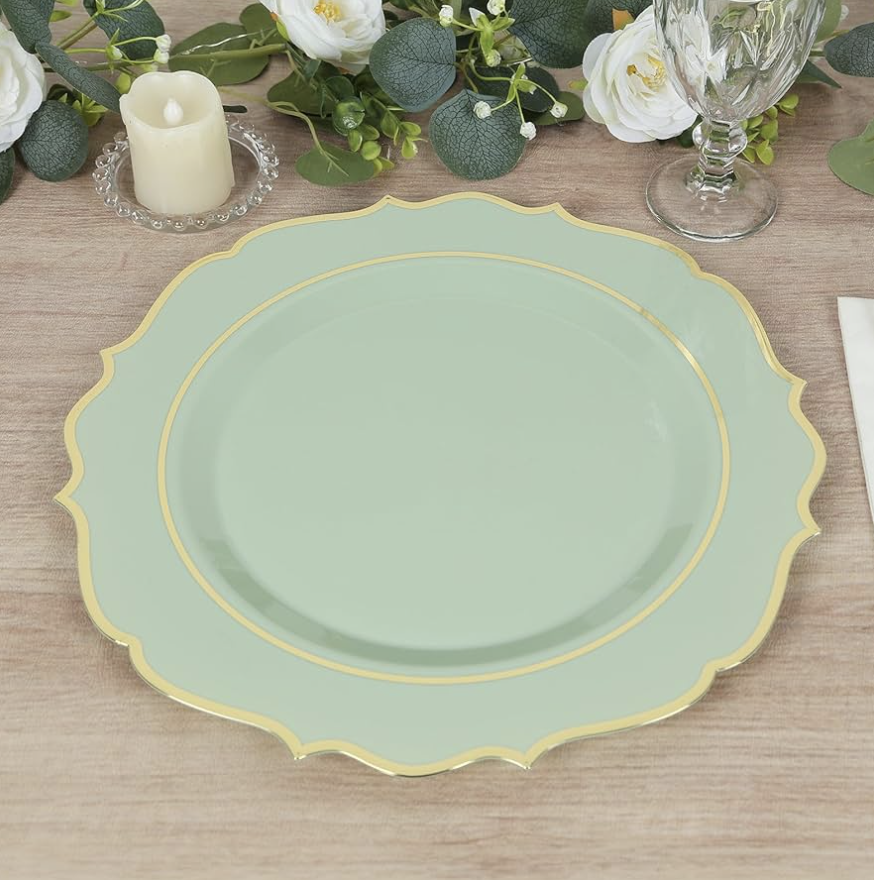 Sage Green Charger Plate