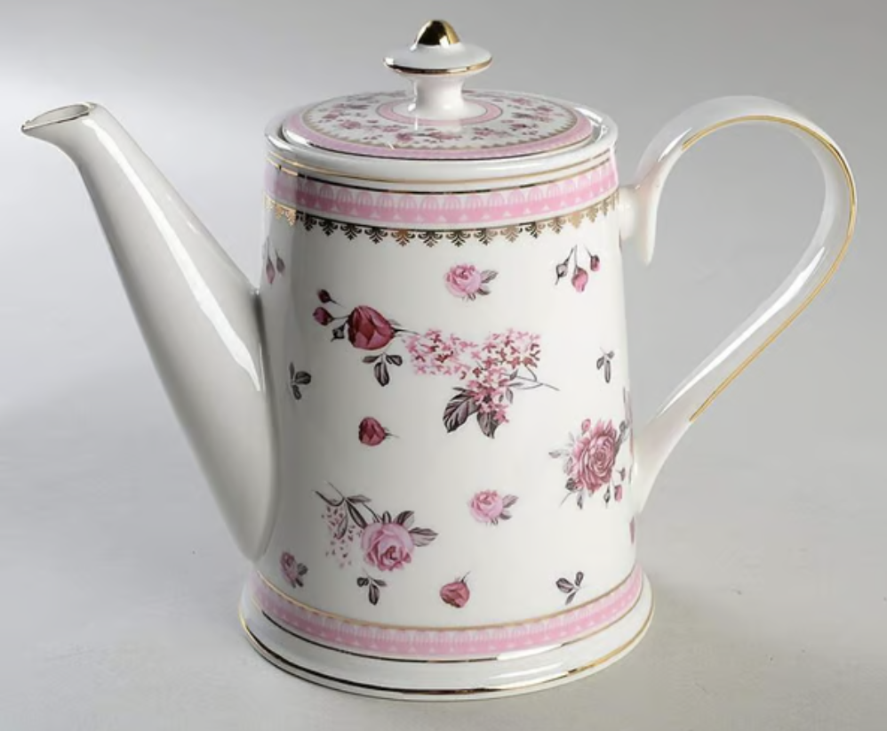 Pink Rose Teapot