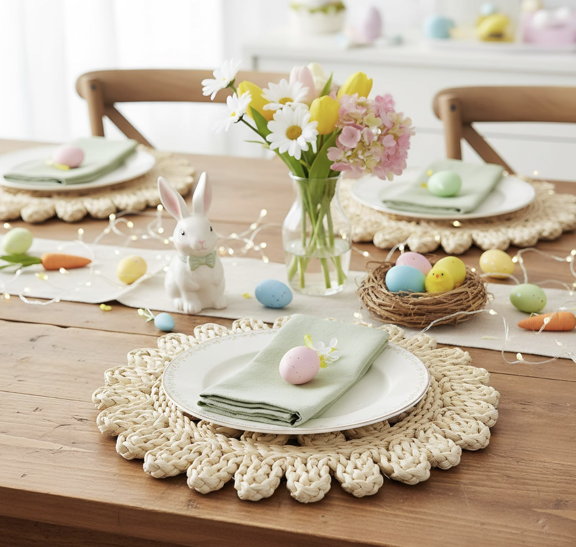 11.75in Round Woven Placemats