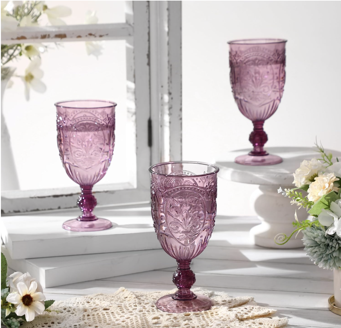 Purple Acrylic Goblets