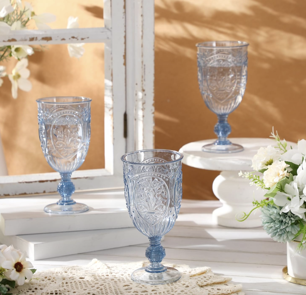Blue Acrylic Goblets