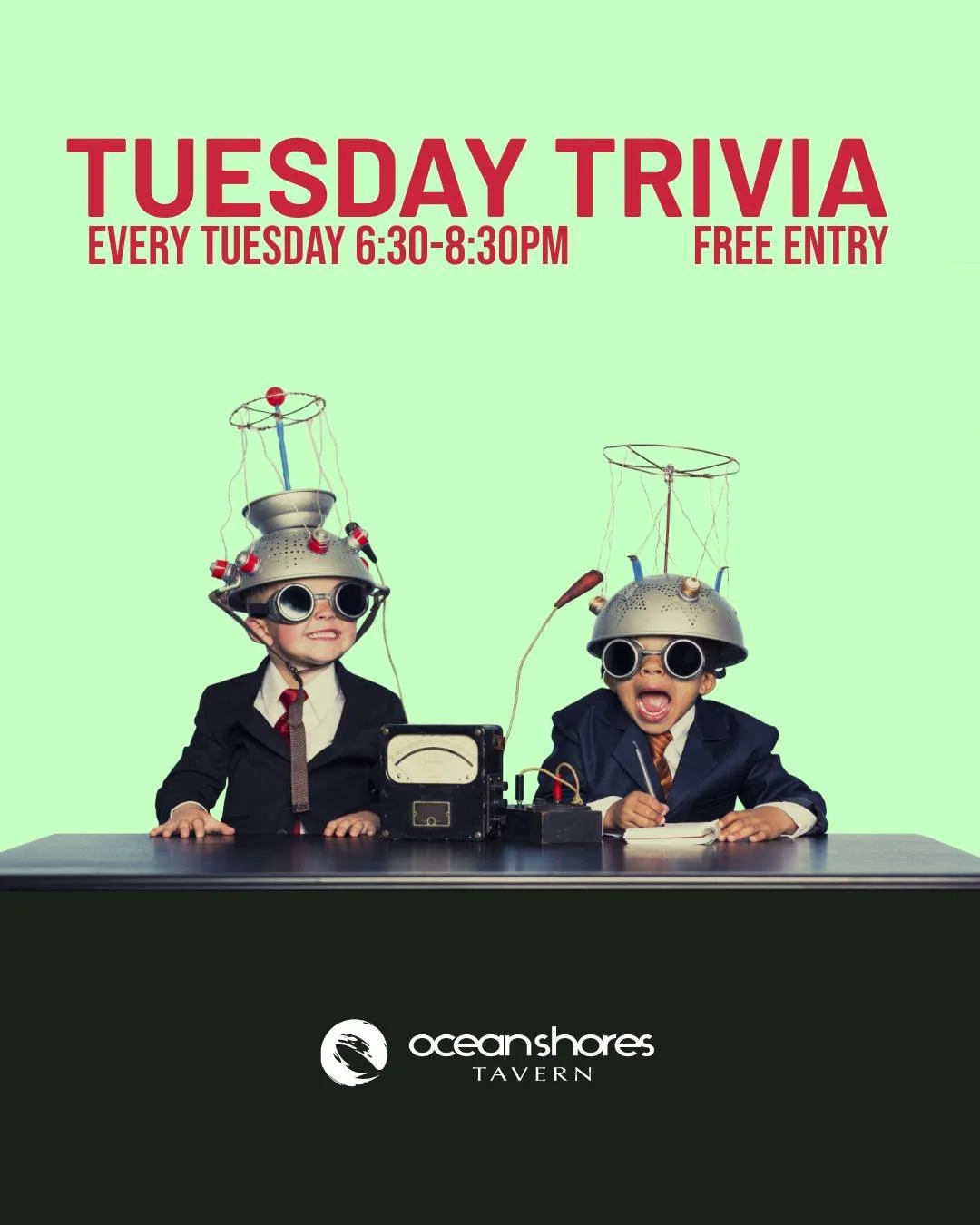 TUESDAY TRIVIA 🌟 

Are you ready to test your knowledge? 
We host Trivia every Tuesday from 6:30-8:30PM 

It's the ultimate family fun night! Smash burgers for the kids + ice cold beers for the parents, does it get any better?!

Dinner service  5:30