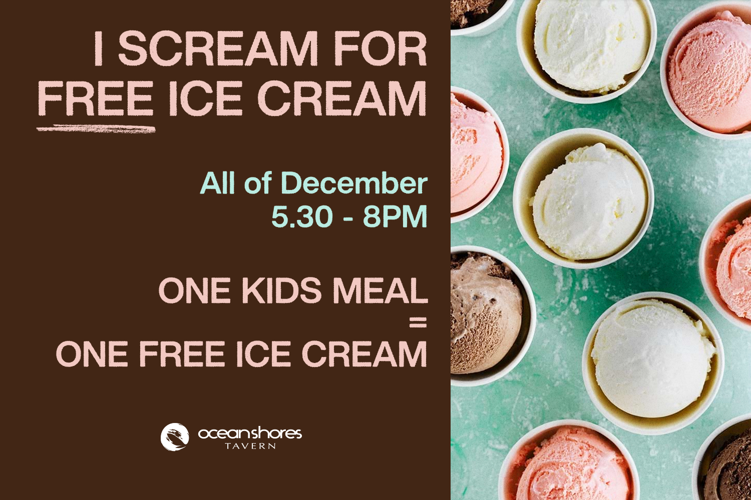 FREE ICE CREAM FOR KIDS