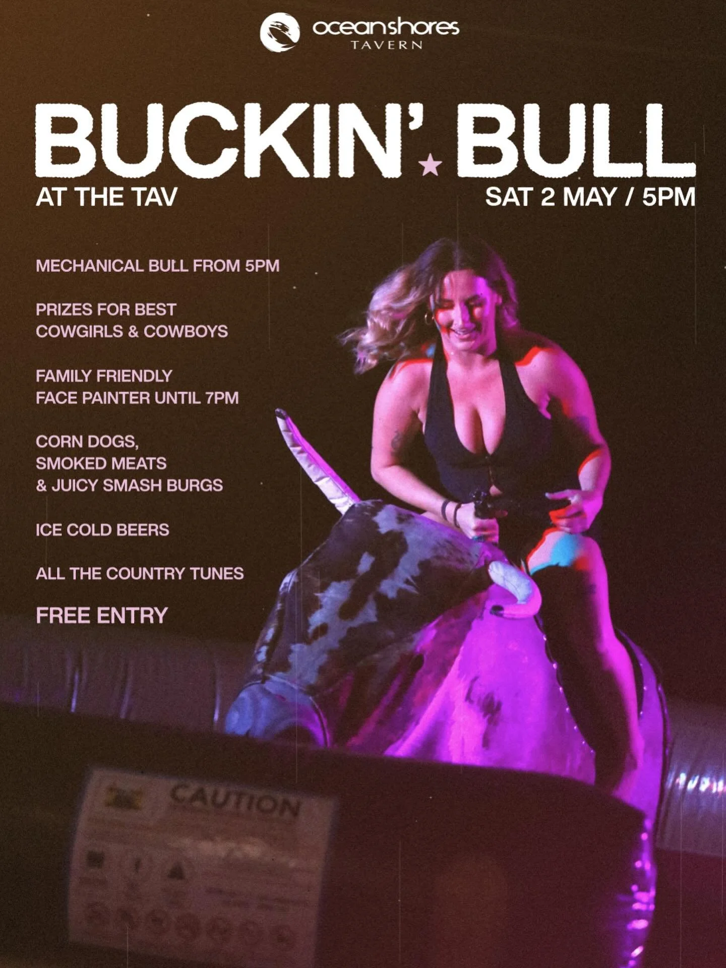 Yeeehaw 🤠
It&rsquo;s BACK Sat May 2nd / 5PM

Face painter from 7PM 
Prizes for best cowgirl + cowboy 
Corn dogs, juicy smash burgers &amp; all the country tunes 
Absolute bangin&rsquo; vibes! 

Dust off the boots, grab your crew and get ready to rid