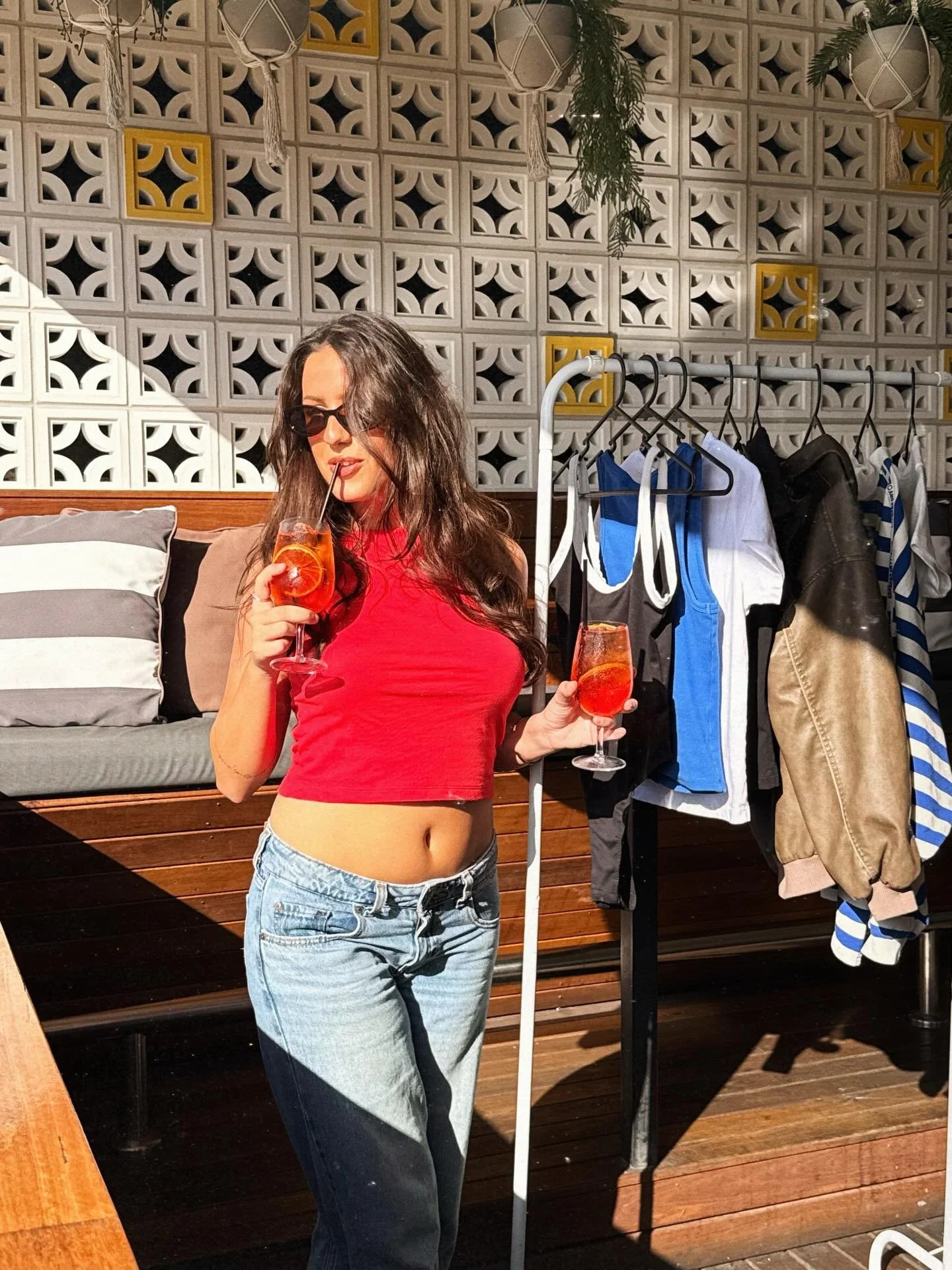 Racks + Aperol Spritz 🍊
BOOZY BAZAAR THIS SUNDAY 

Secondhand clothes, accessories, shoes + more! 
2-for-1 Aperol Spritz / 11-4PM 

Bring cash &amp; good vibes.