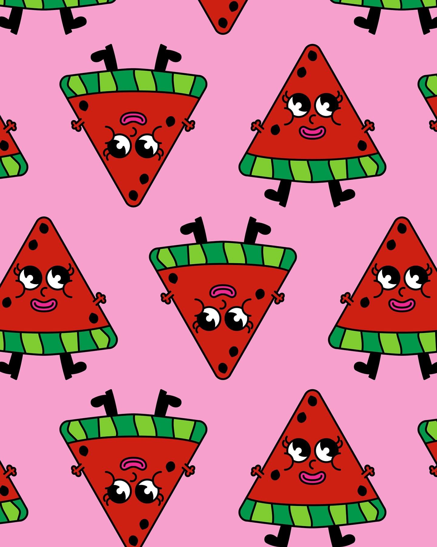 Hot one today, could do with some JUICY JUICY watermelon 🍉 💦

#illustration #art #doodle #watermelon #smallbusinessowner