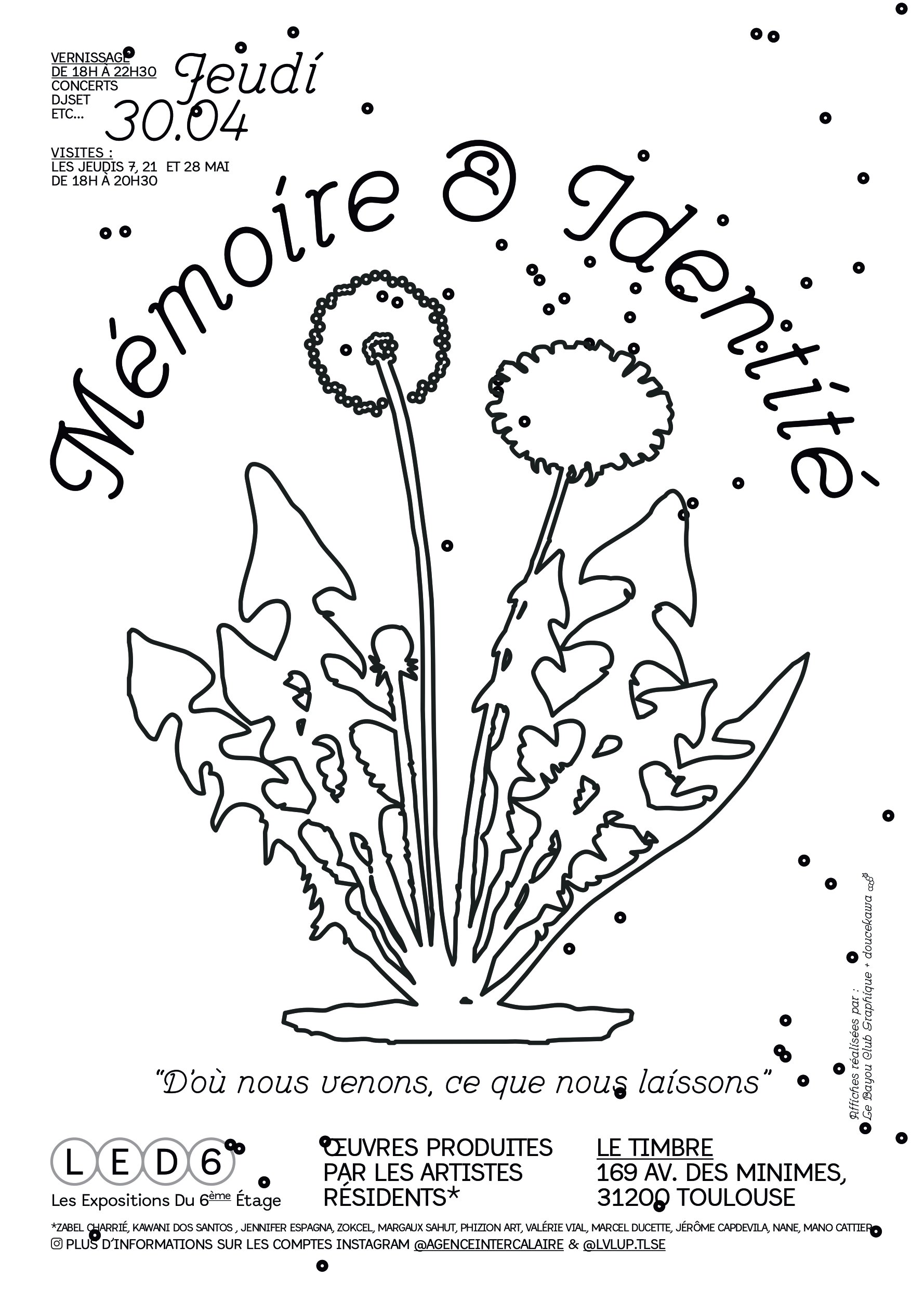 Mémoire &amp; Identités - Vernissage LED6.2