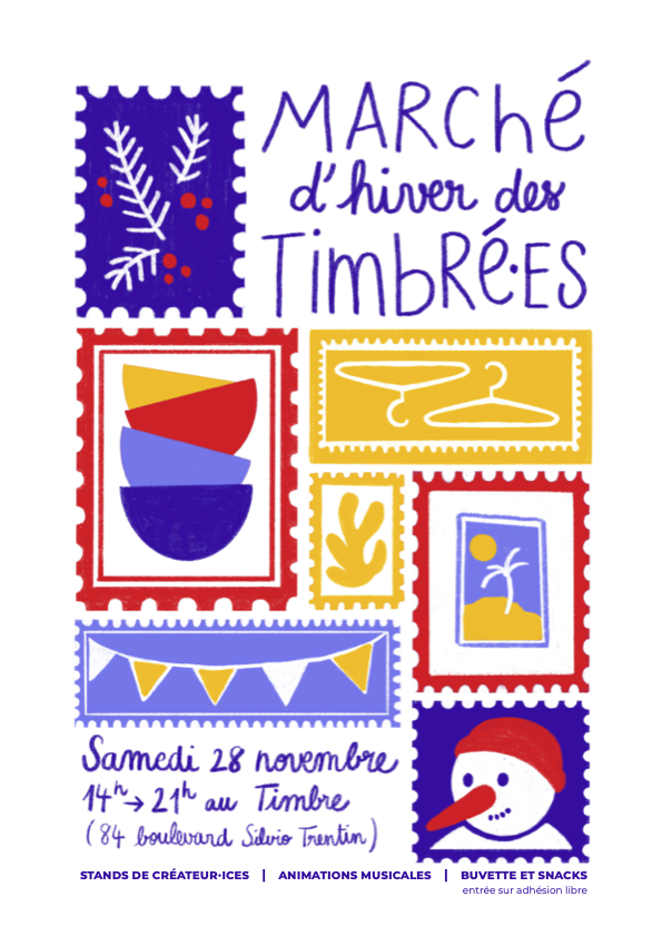 Marché d'hiver des timbré.es !