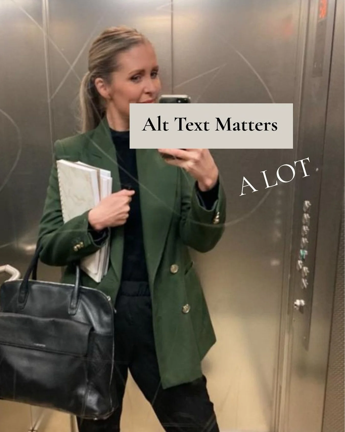 Let&rsquo;s talk about alt text.

Because a lot of people still don&rsquo;t know what it is, and that&rsquo;s okay!

Alt text (short for alternative text) is a short description you add to your images on social media so the platforms understand what&