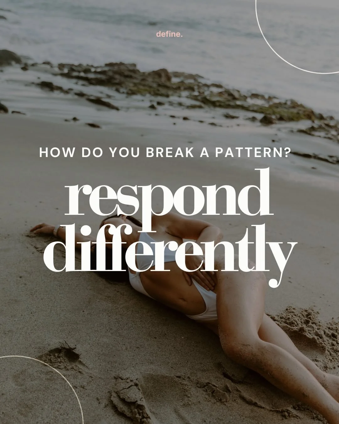 Define change. 

A verb. 

Not a feeling you wait for. Not a mindset. A thing you choose to do, on purpose. Before you feel ready.

- You break a pattern by responding differently in the one second where the old response always wins. 
- You build con