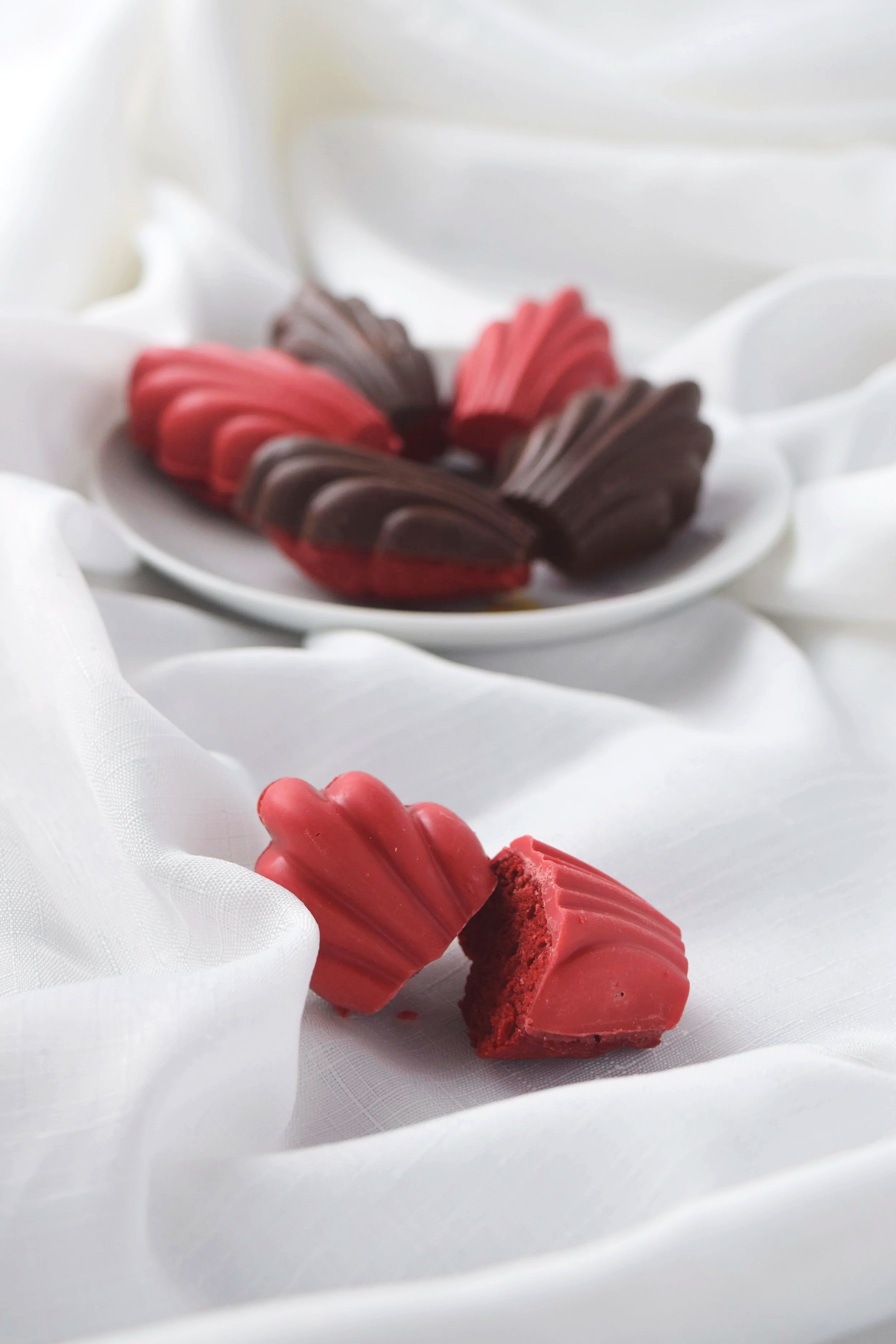 Red Velvet madeleines