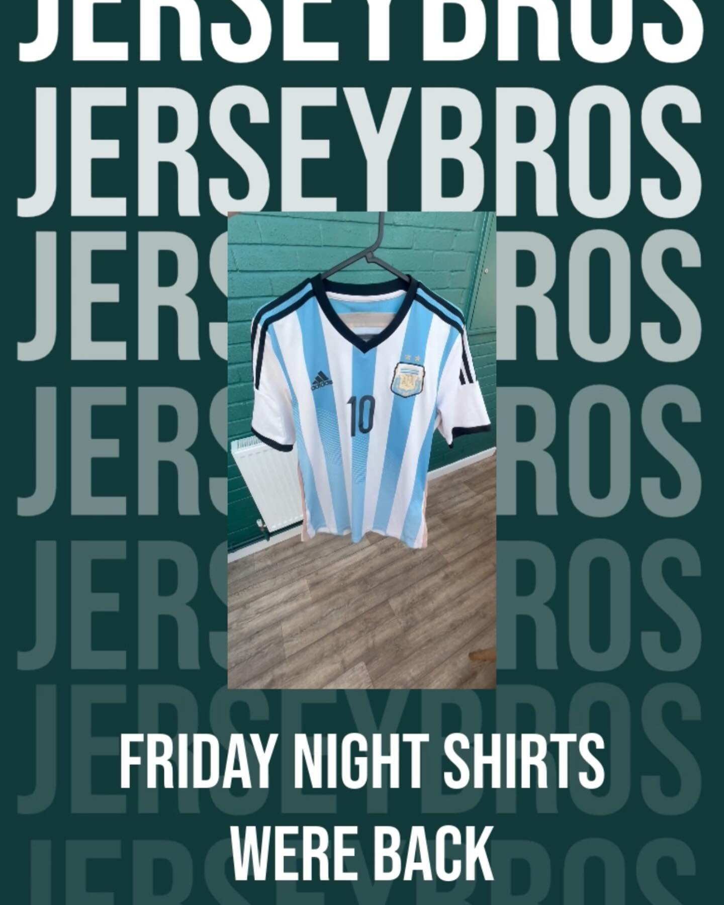 FRIDAY NIGHT SHIRTS 25/4 7:30pm

It&rsquo;s been a little while. We are back on @whatnot_uk with the classic Friday night shirts after a little break while we sort some big things 👀. 

Bookmark it and get notifications on. It&rsquo;s gunna be a good
