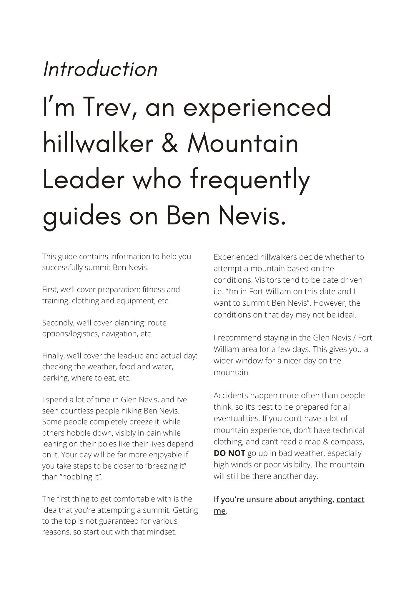 Guide to climbing Ben Nevis